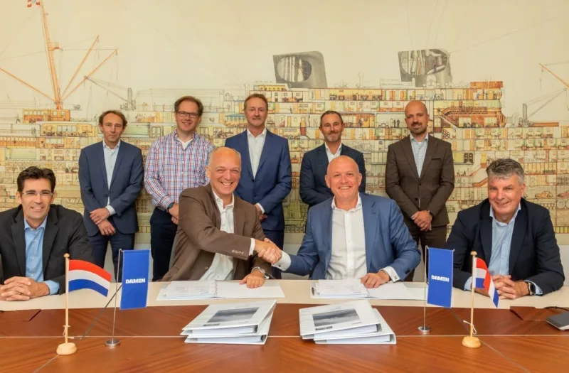 RH Marine signing contract