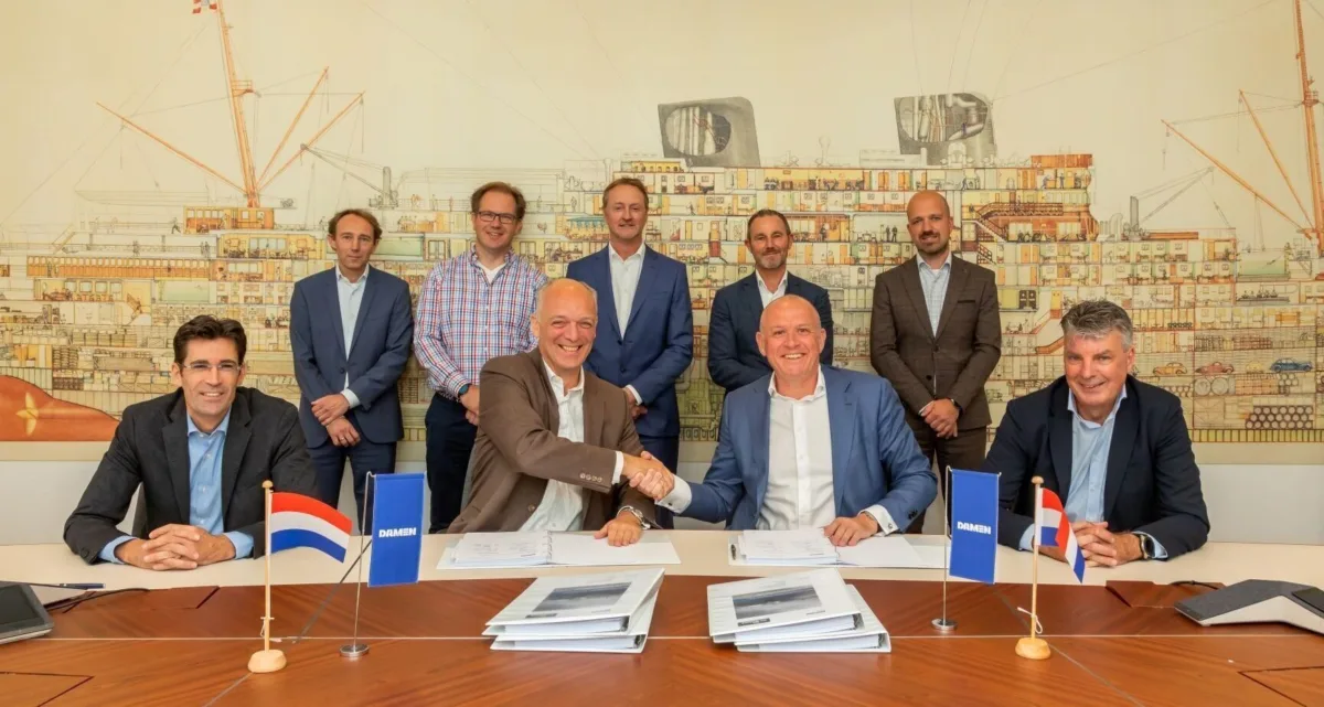 RH Marine signing contract